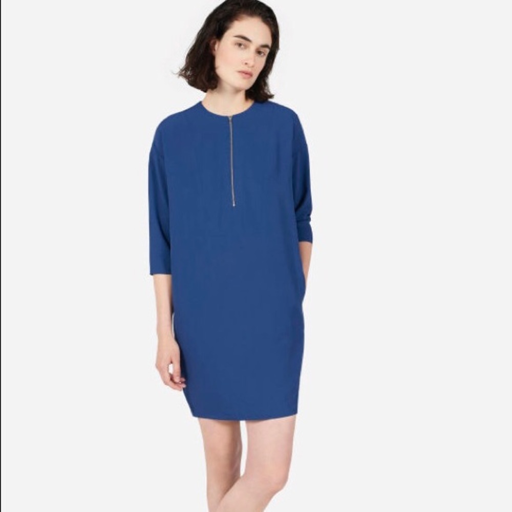 Everlane The Japanese GoWeave Front-Zip Dress